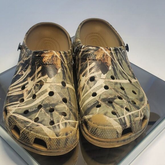 Crocs Camo Classic Realtree Clogs Unisex Size Men's 10 Women's 12 - Picture 1 of 10